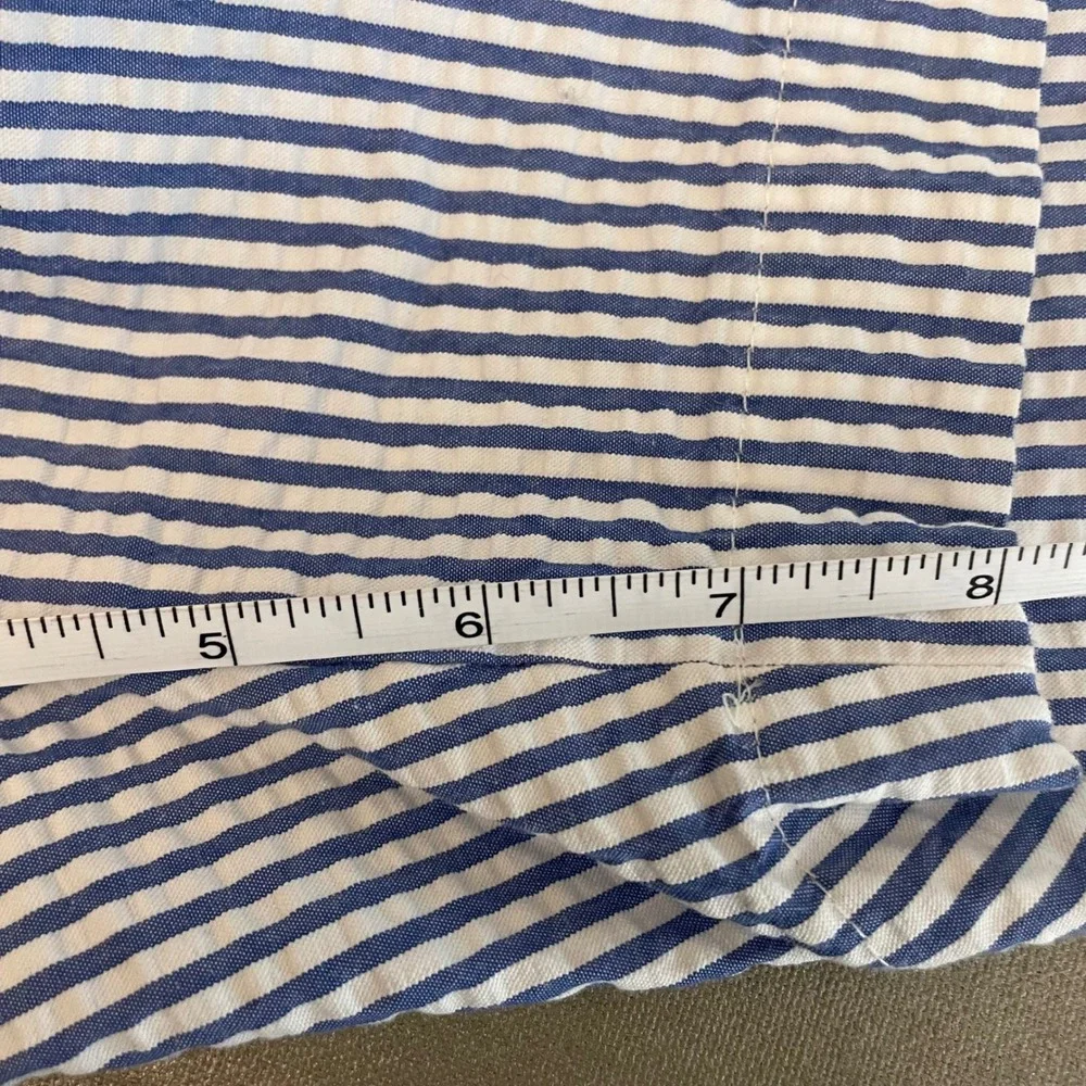 Brooks Brothers‎ Mens Blue White Striped Genuine Seersucker Shorts Size 36